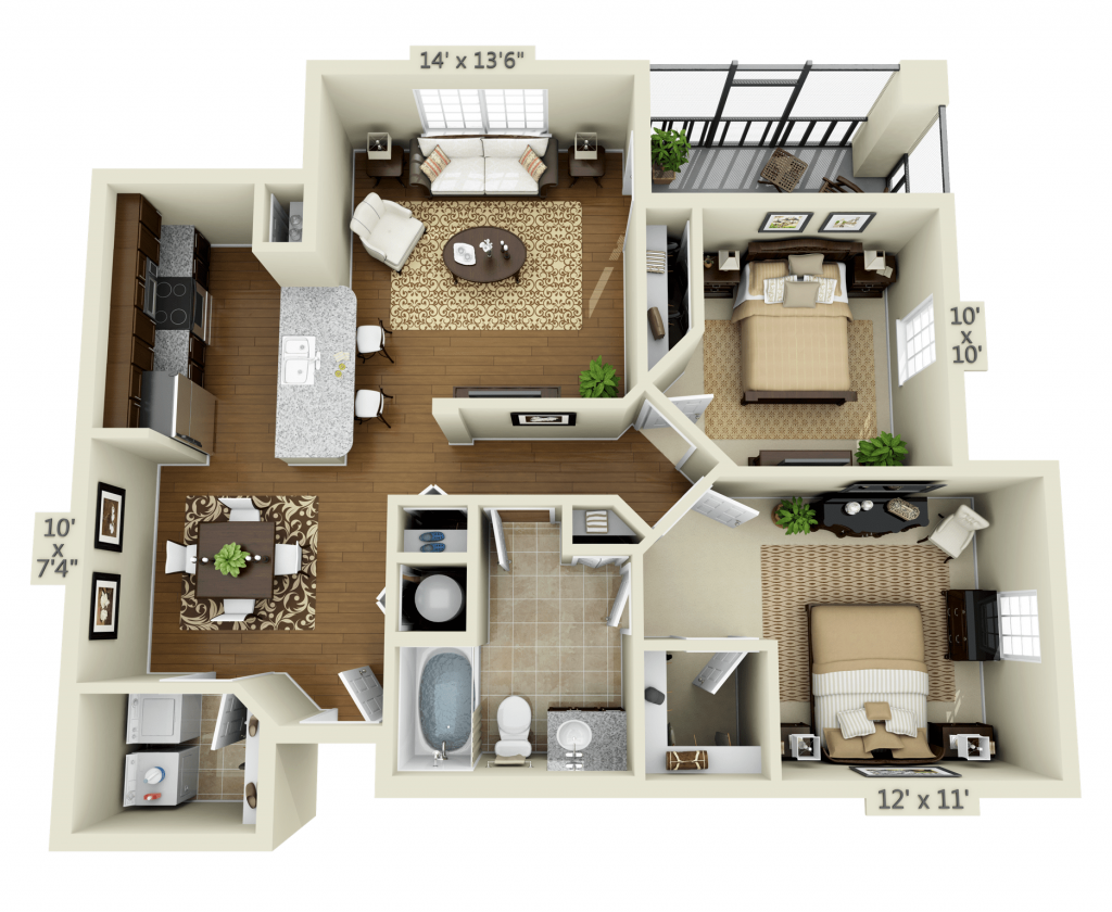 Floorplans - Trinity Club Apartments